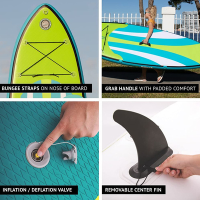 Small Inflatable Short Paddle Board Child ISUP Stand Up Kids Paddleboard