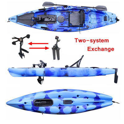 Plastic Fishing Pedal Kayak Most Stable Kayak Single Person Sit On Top